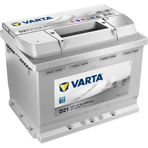 Аккумулятор легковой Varta Silver Dynamic D21 61 ач 600А Обратная полярность