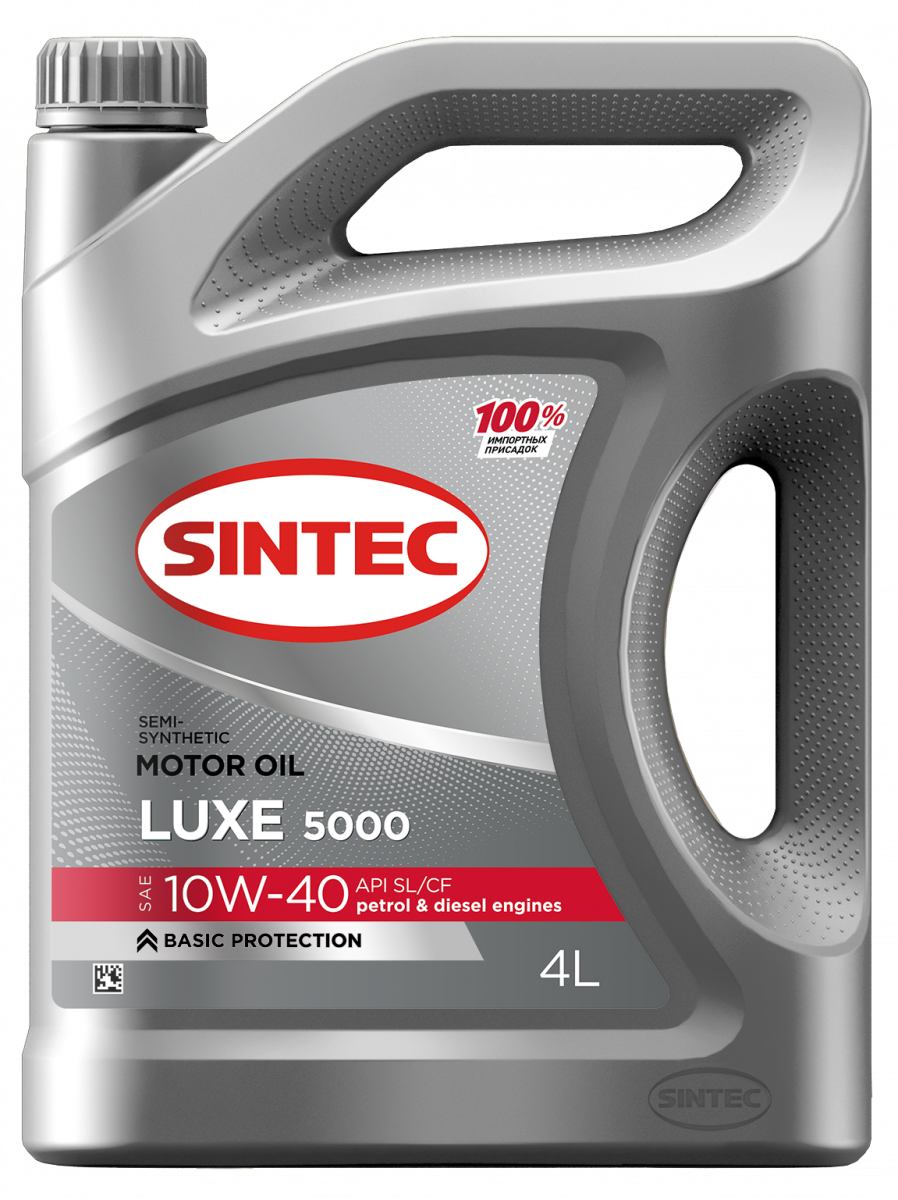 Масло моторное SINTEC LUXE 5000 SAE 10W-40 API SL/CF 4л