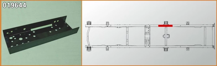 Усилитель рамы ГАЗель №3 АЗГ-Деталь кронштейна рессоры правый (4 мм)