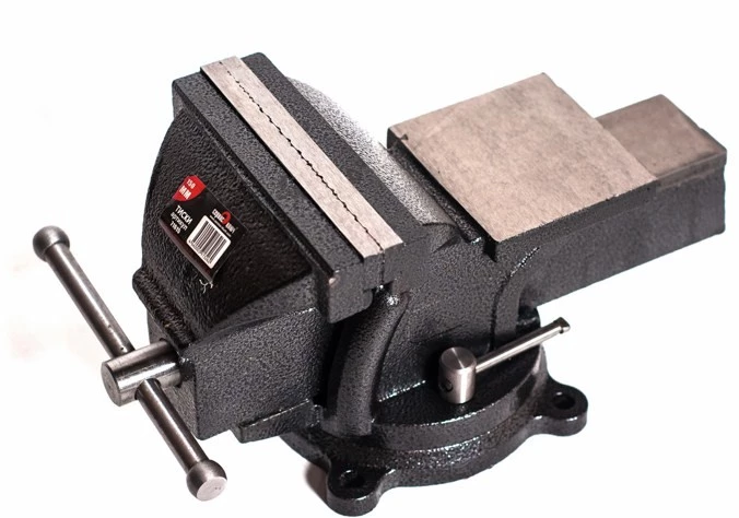 Тиски слесарные 150 мм Сервис Ключ (поворотные, с наковальней)