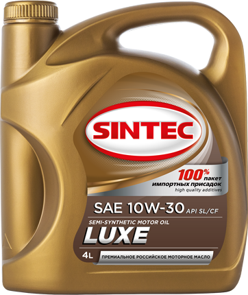 Масло моторное SINTEC LUXE SAE 10W-30 API SL/CF 4л