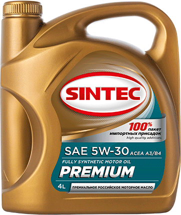 Масло моторное SINTEC PREMIUM SAE 5W-30 ACEA A3/B4, 4л