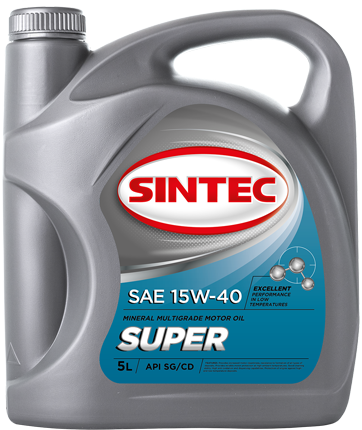 Масло моторное SINTEC SUPER SAE 15W-40 API SG/CD 3л