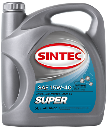 Масло моторное SINTEC SUPER SAE 15W-40 API SG/CD 4л