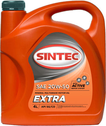 Масло моторное SINTEC EXTRA SAE 20W-50 API SG/CD 3л