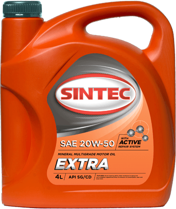 Масло моторное SINTEC EXTRA SAE 20W-50 API SG/CD 4л