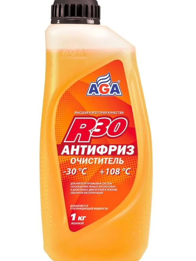 Антифриз AGA R30 -30°С 1 кг (очиститель)