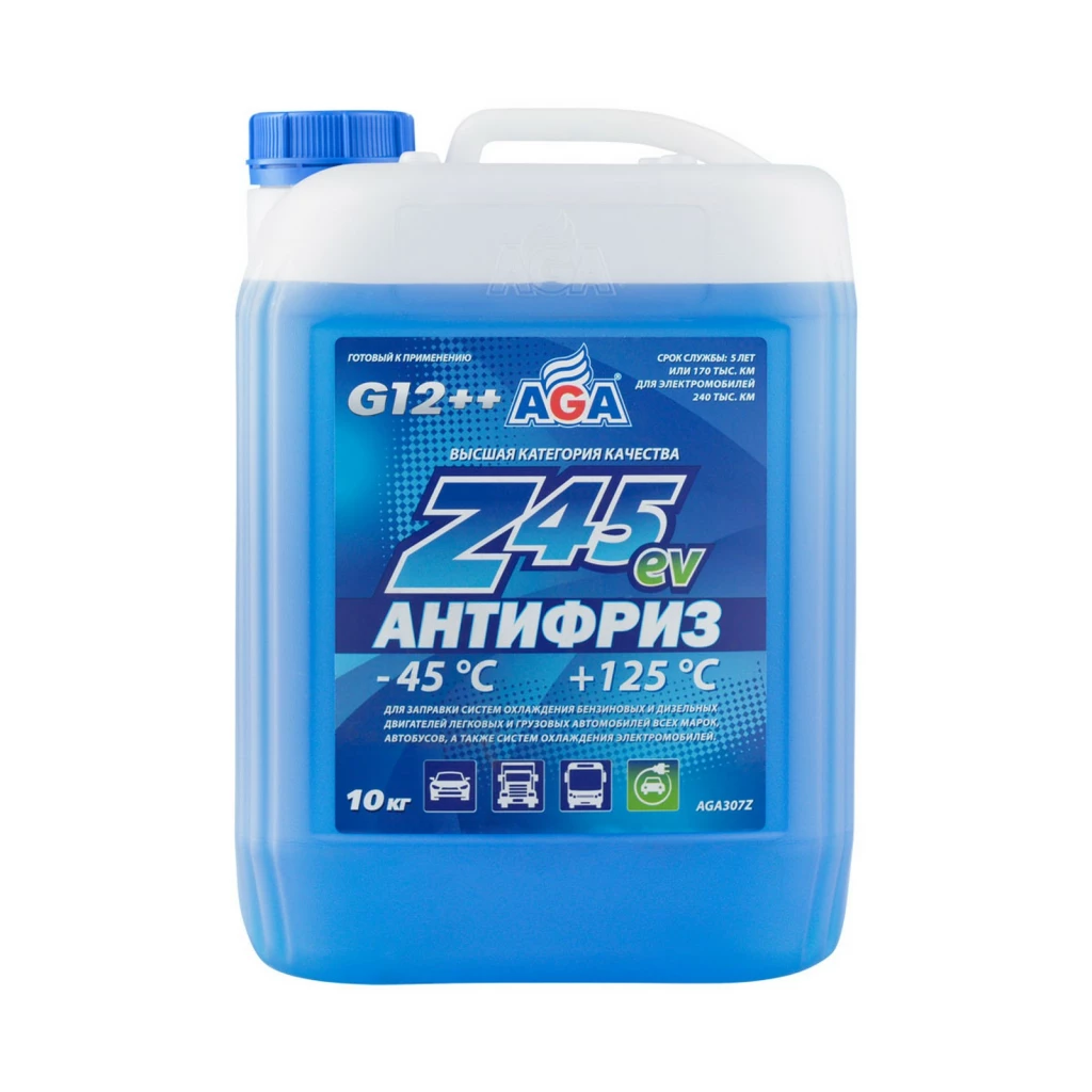 Антифриз AGA G12++ -45°С синий (арт. AGA307Z)