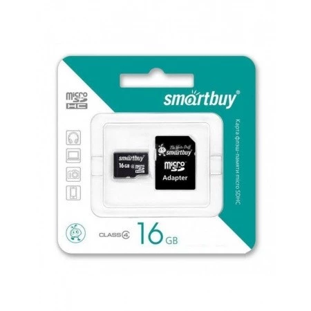 Карта памяти micro SD (16 GB) Smart Buy class 10