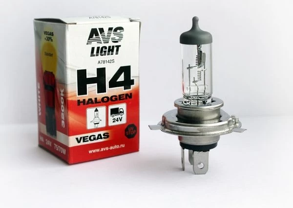Лампа галогенная H4 24V 75/70W AVS Vegas