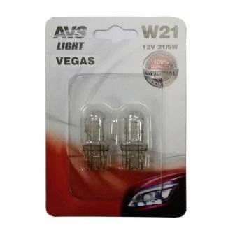 Лампа подсветки S25 12V 21W AVS Vegas (BAU15S) (2 шт.)