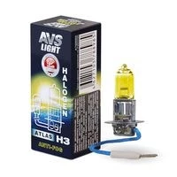 Лампа галогенная H3 12V 55W AVS Atlas (ANTI-FOG/BOX желтый)