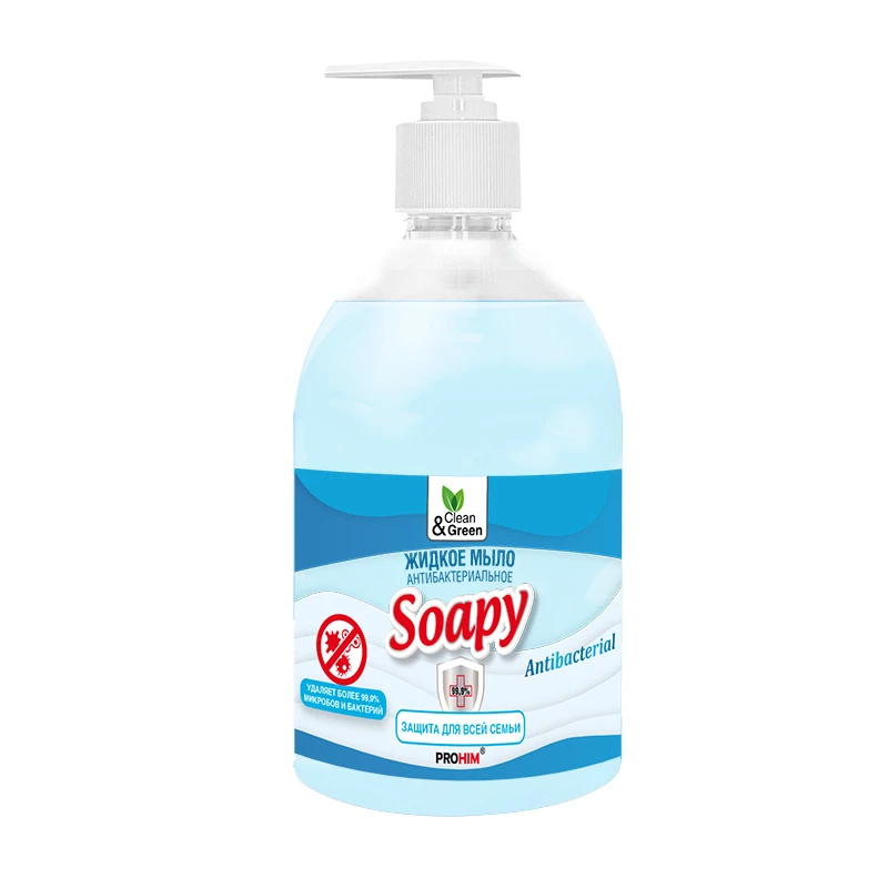 Жидкое мыло AVS Clean&Green (500 мл) (антибактериальное)