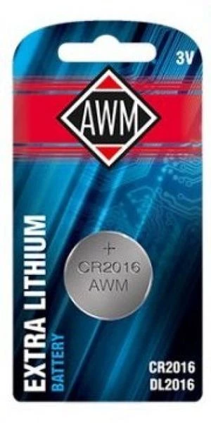 Батарейка AWM CR2016 (литиевая, 3V, для брелков сигнализации) (1 шт.)