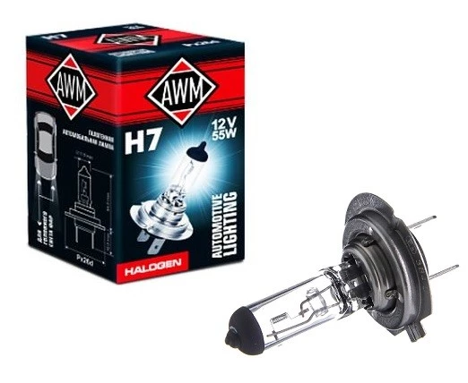 Лампа галогенная AWM H7 (PX26d) 12V 55W, 817527011514, 1 шт