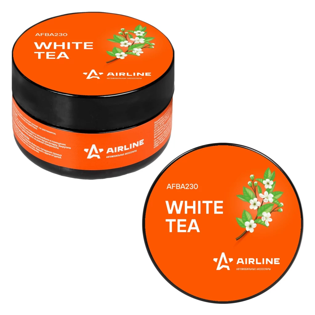 Ароматизатор на панель (White tea/ Белый чай) (60 мл) AIRLINE Планета (Гелевый)