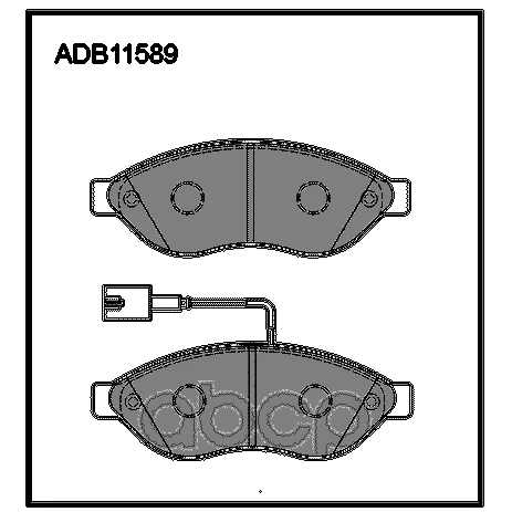 Колодки дисковые Allied Nippon ADB11589