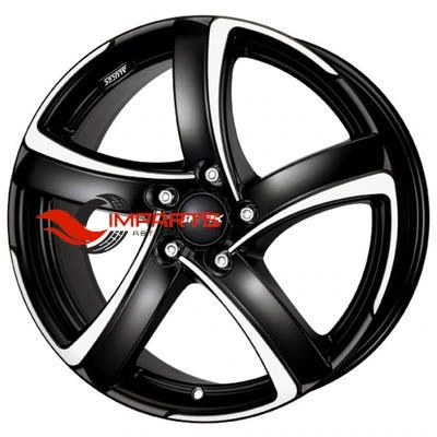 Колесный диск Alutec 7,5x17/5x100 ET35 D63,3 Shark Racing black front polished