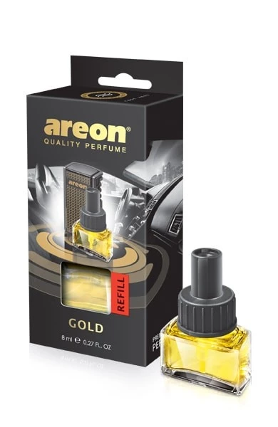 Ароматизатор на печку (Gold/Золото) AREON Car box Black Style