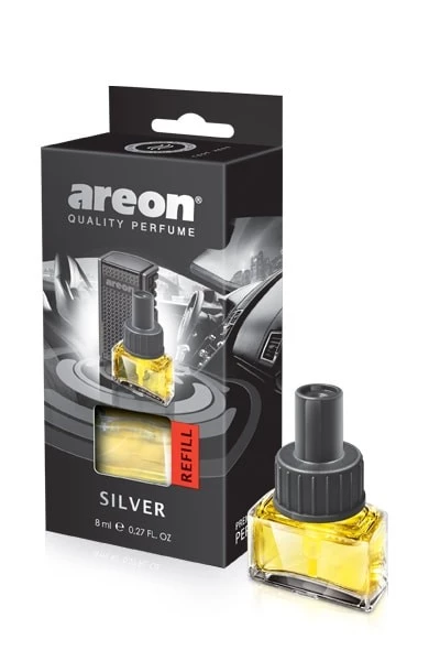 Ароматизатор на печку (Silver/Серебрянный) AREON Car box Black Style