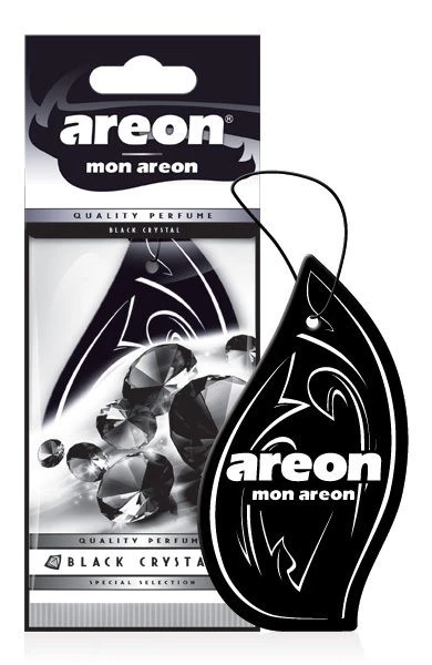 Ароматизатор подвесной (Black Cristal/Черный кристалл) AREON MON AREON (картон)