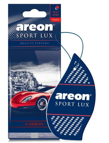 Ароматизатор подвесной (Sport Carbon/Спорт Углерод) AREON LUX (картон)
