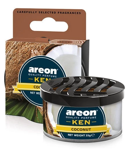 Ароматизатор на панель (Coconut/Кокос) (35 г) AREON Gel Ken Blister (банка)