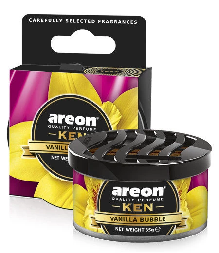 Ароматизатор на панель Areon Gel Ken Blister Vanilla bubble/Ванильный Пузырь