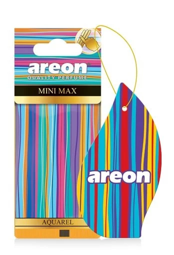 Ароматизатор подвесной (Aquarel/Акварель) AREON MINI MAX (картон)