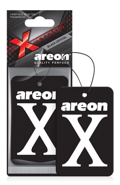 Ароматизатор подвесной (Dlack Cristal/Черный кристалл) AREON X-Version (картон)