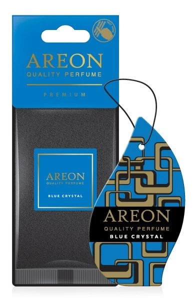 Ароматизатор подвесной (Blue Crystal/Голубой кристалл) AREON PREMIUM (картон)