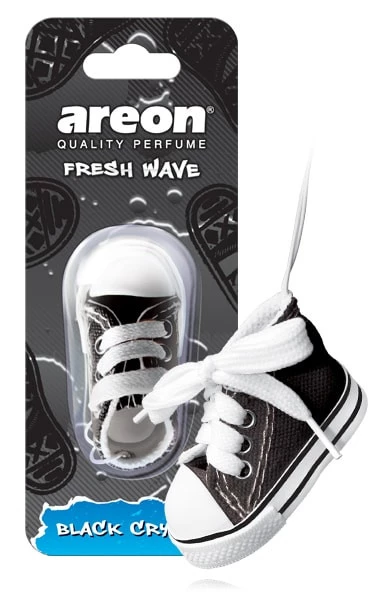 Ароматизатор подвесной Areon Wave Black Cristal/Черный кристалл