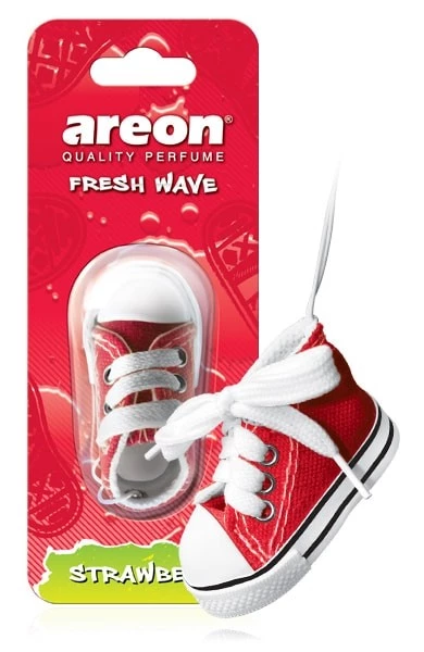 Ароматизатор подвесной (Strawberry/Клубника) AREON Wave (кеды)