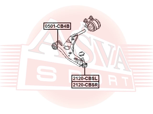 Опора шаровая Asva 2120-CBSR