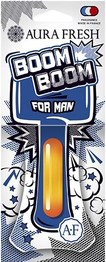 Ароматизатор подвесной Aura Fresh BOOM BOOM For men/ для мужчин