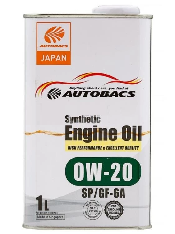 Моторное масло Autobacs Engine Oil Synthetic 0W-20 синтетическое 1 л