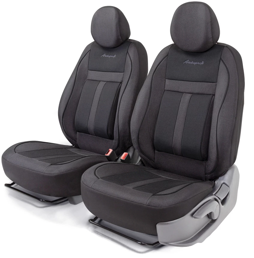 Чехлы автомобильные Autoprofi Cushion Comfort эко- хлопок черный (арт. CUS-0405 BK/BK)