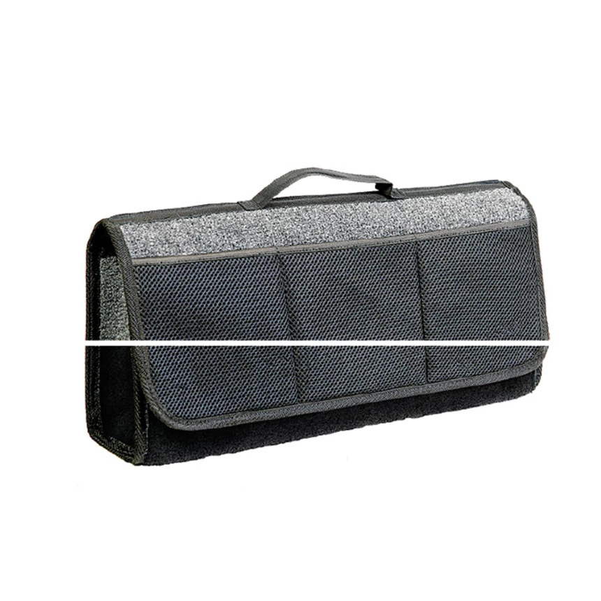 Органайзер-сумка в багажник (50х13х20 см) AUTOPROFI черный (TRAVEL, ковролиновый)