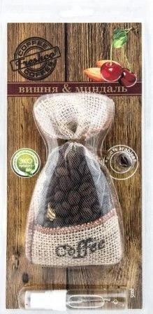 Ароматизатор подвесной (Вишня с миндалем) FRESHCO Coffee (мешочек)