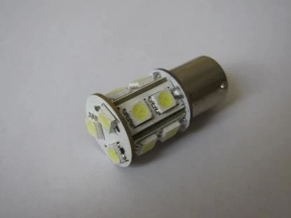 Лампа подсветки светодиодная T25 12V 21/5W BG-GROUP (13SMD, стоп+габарит. огни) (2 шт.)