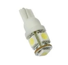 Лампа подсветки светодиодная T10 12V 5W BG-GROUP (T10-1LED, габарит. огни) (10 шт.)