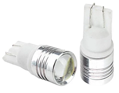 Лампа подсветки светодиодная T10 12V 1,5W BG-GROUP (LED With Lens Design A, White) (2 шт.)