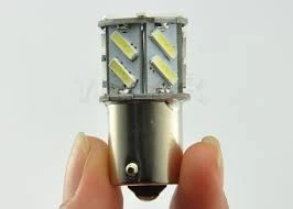 Лампа подсветки светодиодная T25 12V 21W BG-GROUP (стоп сигнал, S25 BA15s, 18 SMD, белый)