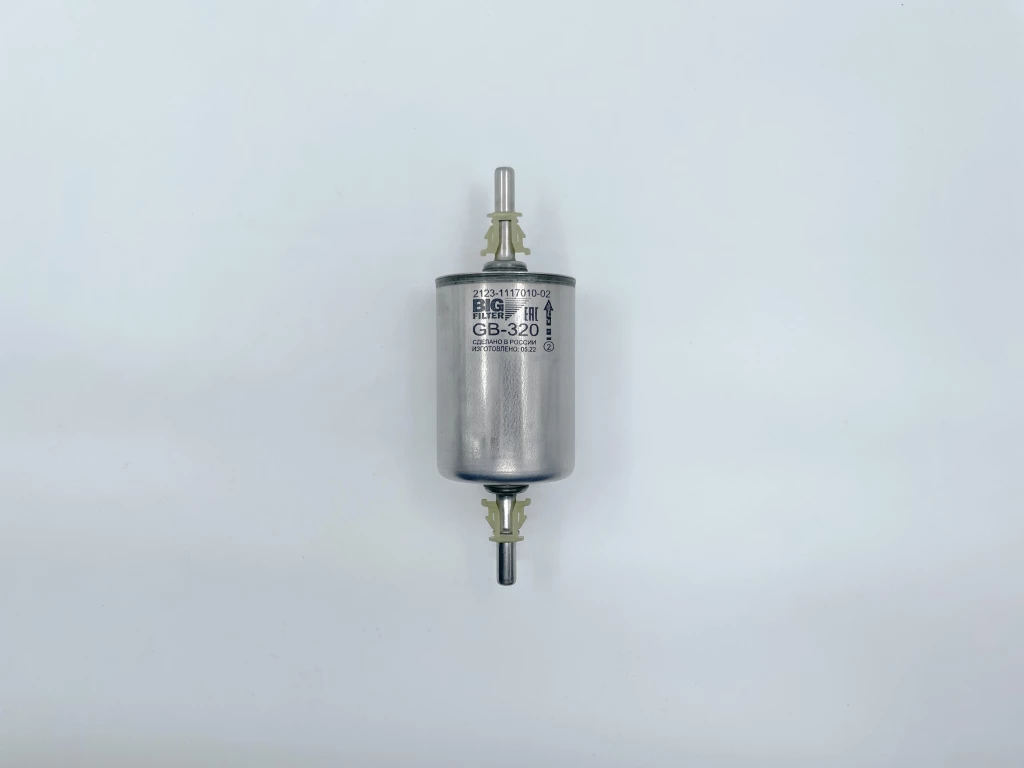 Фильтр топливный ВАЗ 2123 (инж.) БИГ GВ-320 (нержавеющая сталь, с клипсами)