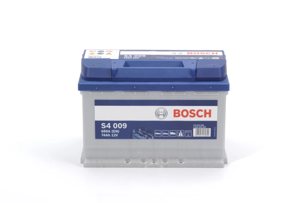 Аккумулятор легковой Bosch S4 74 ач 680А Прямая полярность