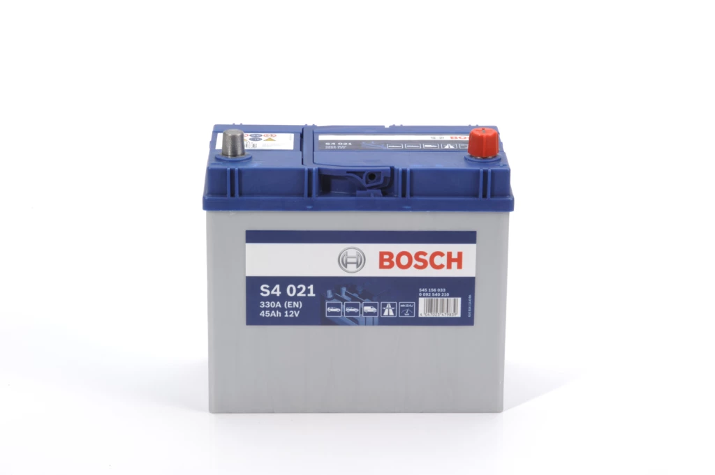 Аккумулятор легковой Bosch S4 Silver 021 45 ач 330А ASIA Обратная полярность