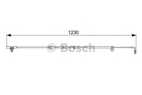 Датчик износа дисковых тормозных колодок BOSCH 1987473022