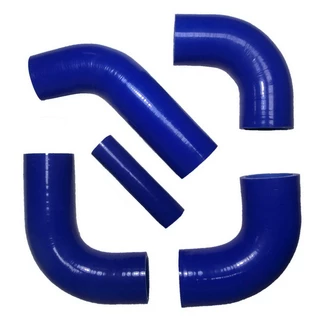 Патрубок системы охлаждения ГАЗель (405 дв.) Евро-3 (силикон синий) 5 шт. CARUM