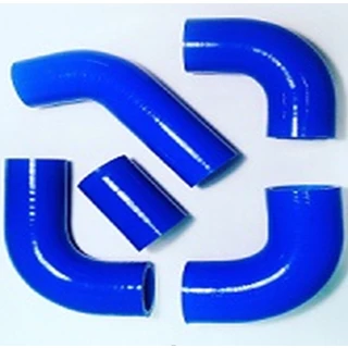 Патрубок системы охлаждения ГАЗель (406 дв.) (силикон синий) 5 шт. CARUM