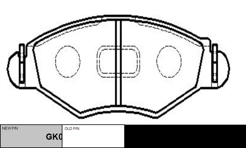 Колодки тормозные CTR GK0858